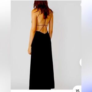 NWT Christopher Esber Wire back column black dress AUS 8 US 4